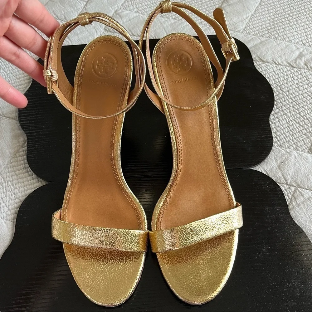 Tory Burch Elana Metallic sandals